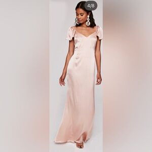 NWOT Stone Cold Fox Tulip Gown Blush Pink silk slip dress